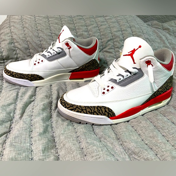 Nike Air Jordan 3 Retro Fire Red - Picture 1 of 5